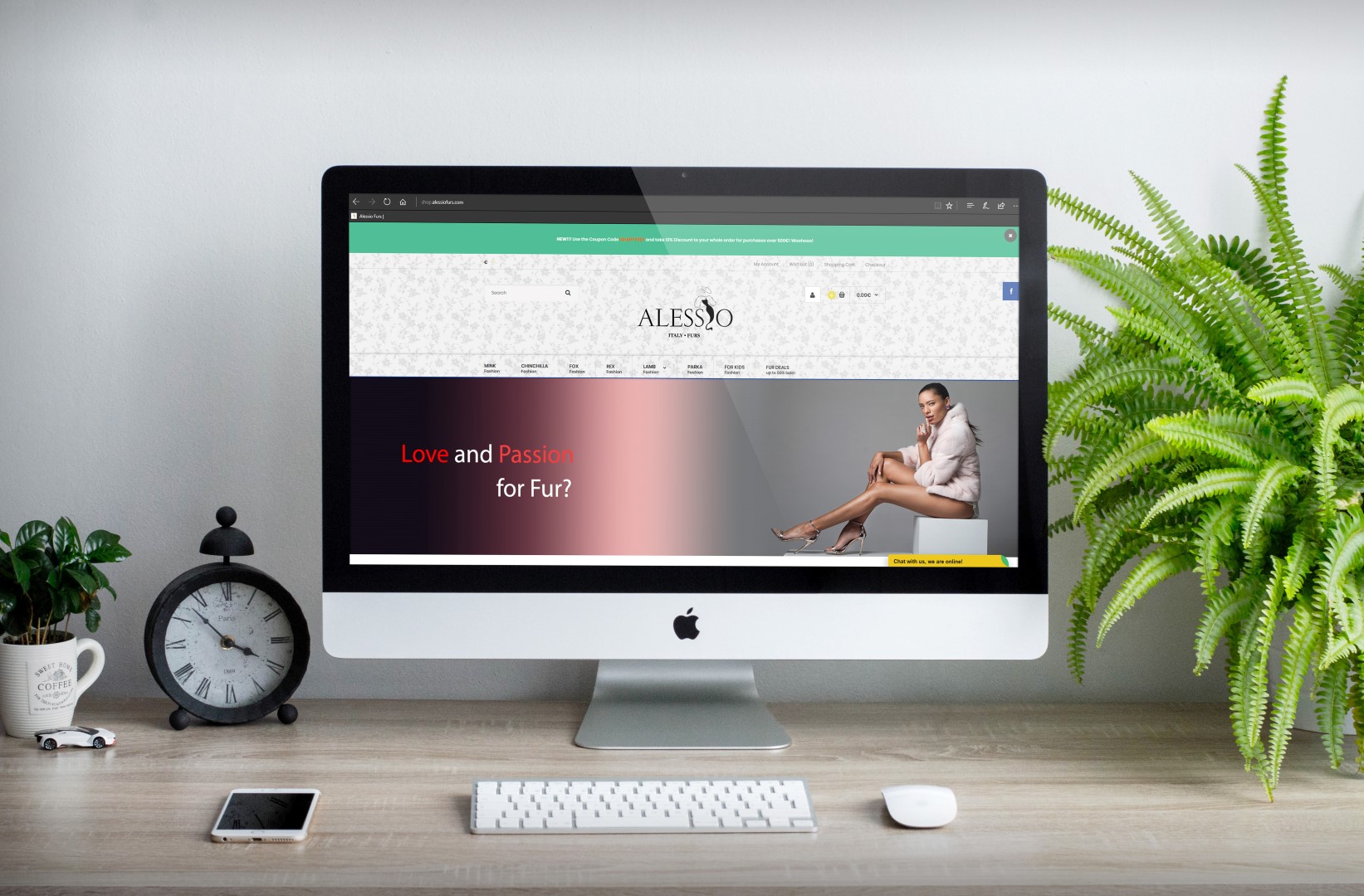 shop.alessiofurs.com is Online